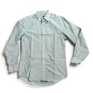 Jos A Banks Men's Green Check Dress Shirt Tailored Fit Size S Long Sleeve